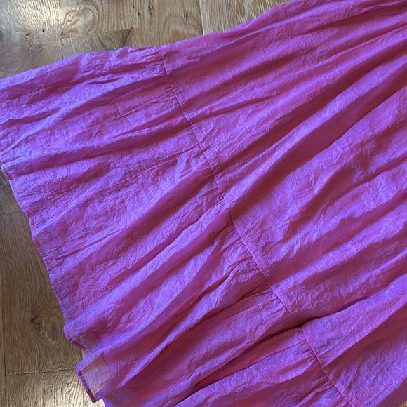 H&M fluffy pink midi dress medium - Picture 4 of 4